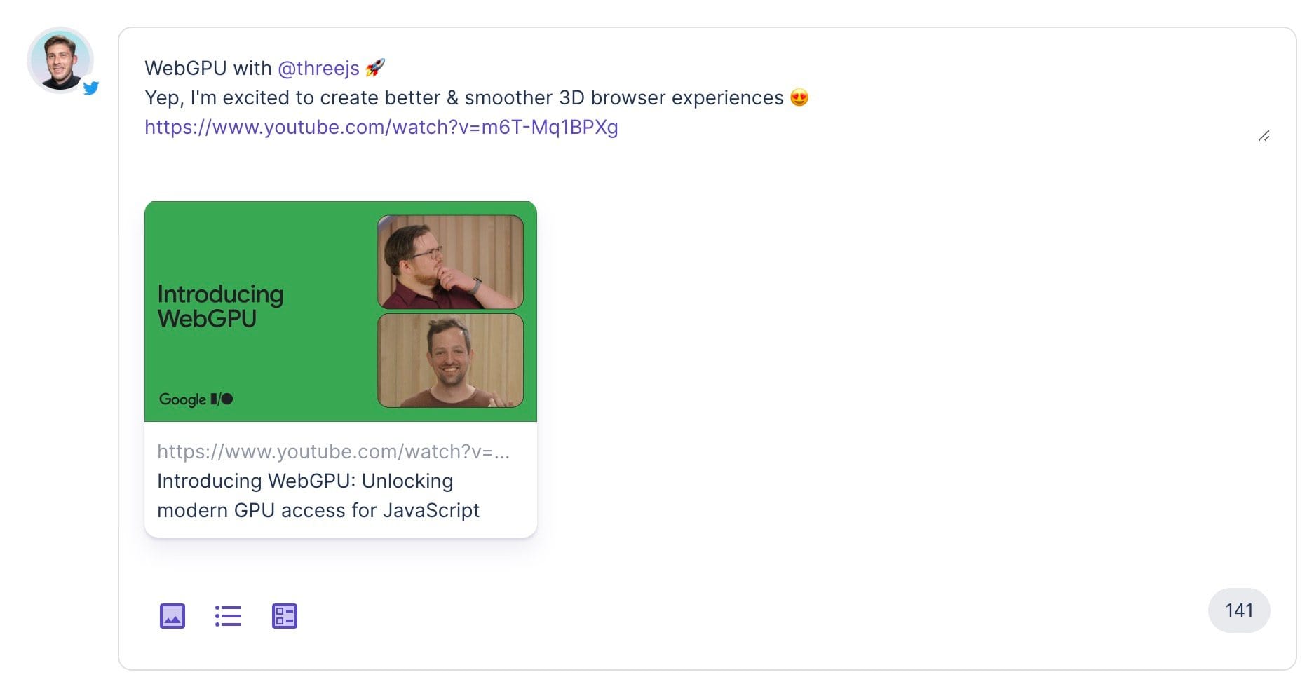 Text links, hashtags and mention highlighting