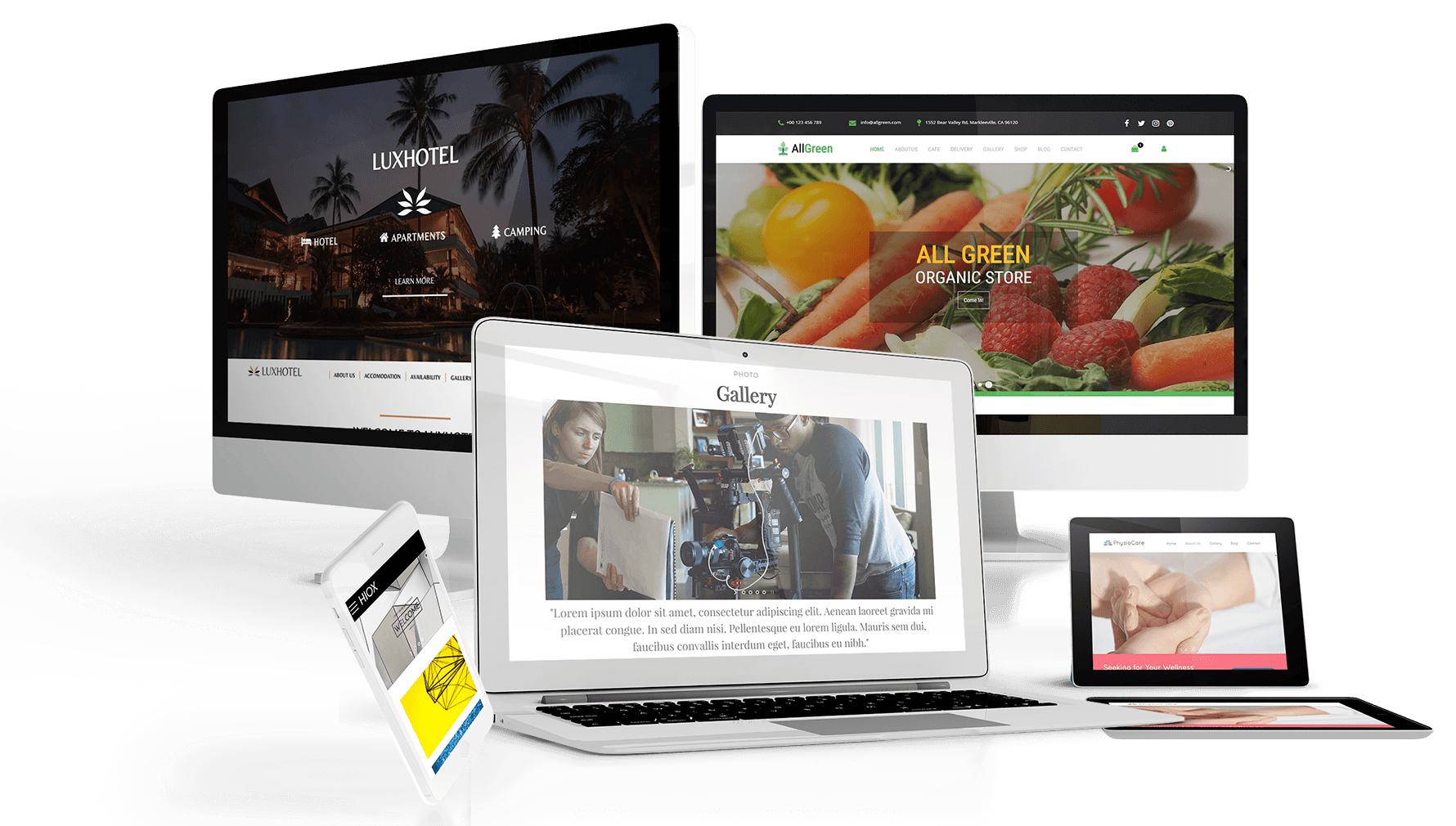 Beautiful website on all devices