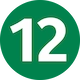 Logo de la ligne 12 du métro parisien