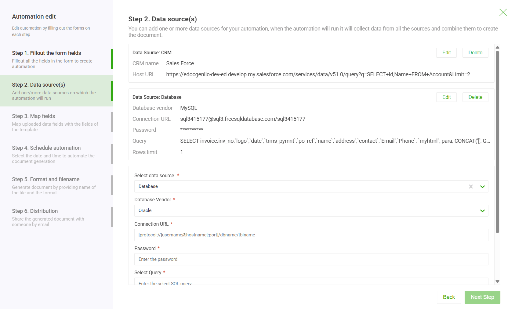 Multi data merge Document Automation