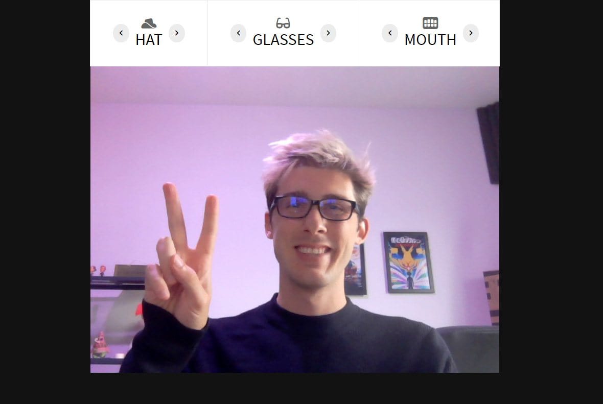 Résultat intermédiaire avec la capture video